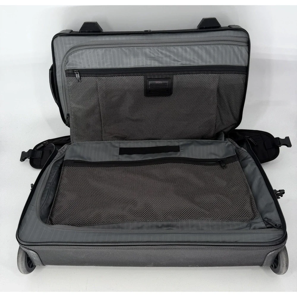 TUMI Alpha II 22038D2 4-Wheel Garment Bag Carry-On Black Ballistic Nylon